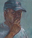 Zelfportret, Olieverf, 30x26cm