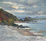Ierse Kust I, Olieverf, 56x63cm, 2001