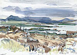 Kust 21 juli, Aquarel, 24x34cm, 2001