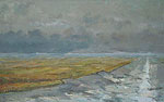 Noordpolderzijl, Olieverf, 122x200cm