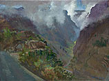 Barranco XI, Olieverf, 75x100cm
