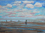 Wad schemer, Olieverf, 30x40cm