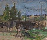 Opslag, Tenerife, Olieverf, 11.5x13.5cm