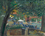 Villa Cortes, Tenerife, Olieverf, 40x50cm, 2024