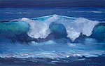 Oceaan Golf, Olieverf, 140x200cm, 1997