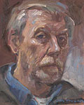 Zelfportret, Olieverf, 30x24cm, 2005