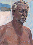 Recht van boven kwam de zon, Olieverf, 39x29cm, 2005