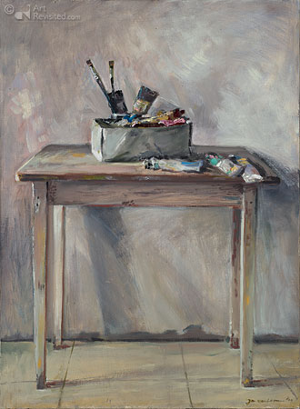 Tafel met verf