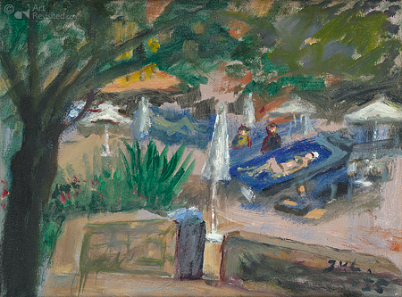 Villa Cortes, Tenerife,2024, olieverf 30x40cm