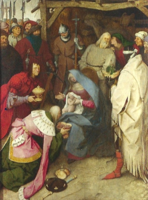 Pieter Breughel, aanbidding der wijzen, 1564,o-p, 112,1x83,9cm, National Gallery, London